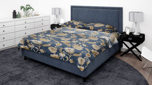 KNOTTING HOME Super Soft Microfiber 120 GSM Bedsheet with Pillow Cover | Printed Bed Sheet Set for Double Bed | Super Soft, Durable Chadar for Bedroom