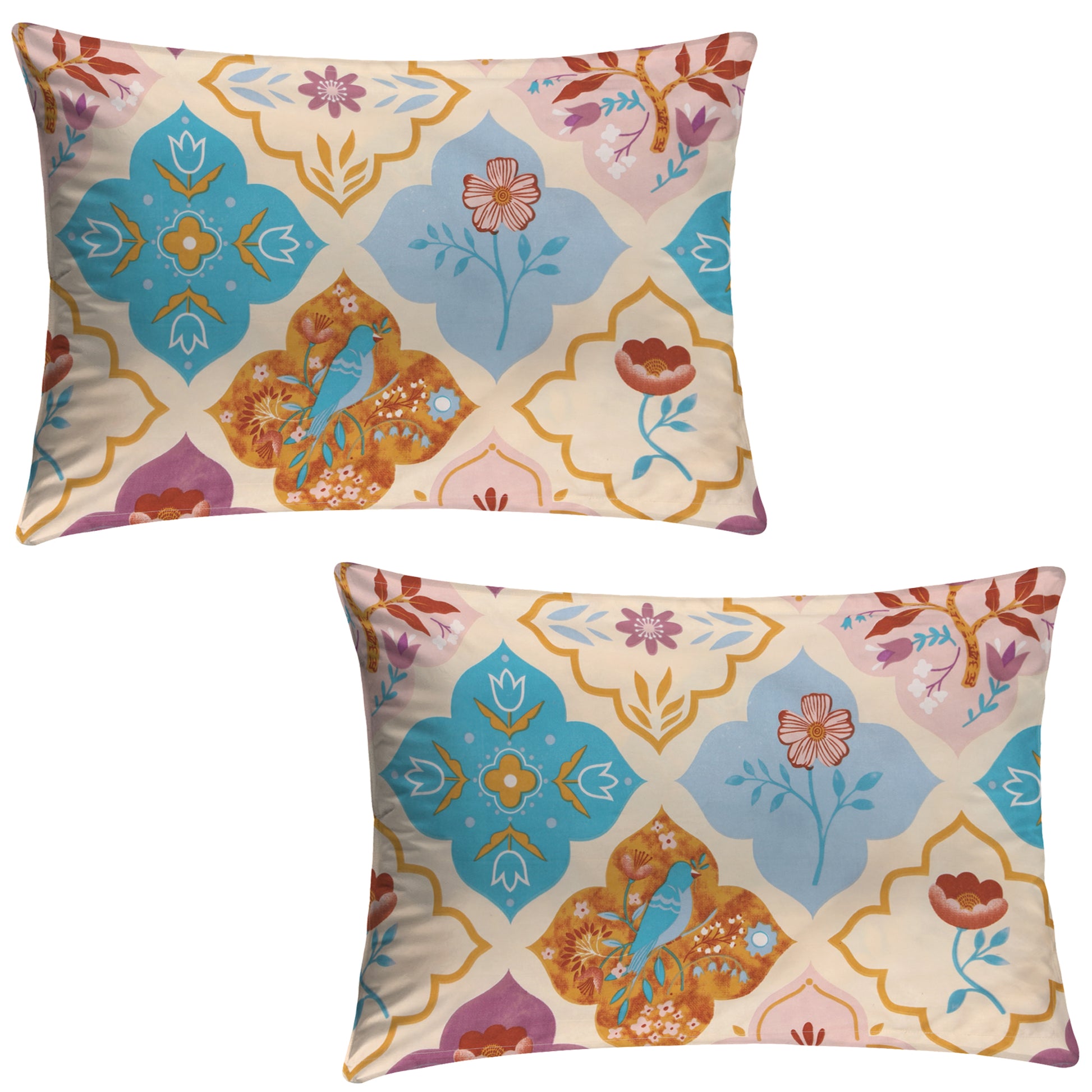 KNOTTING HOME Super Soft Microfiber 120 GSM Bedsheet with Pillow Cover | Printed Bed Sheet Set for Double Bed | Super Soft, Durable Chadar for Bedroom