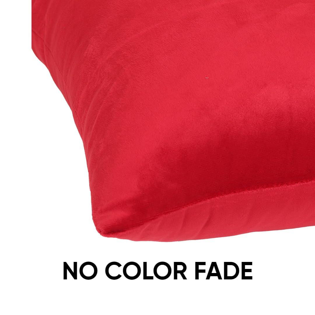 KNOTTING HOME  Velvet Decorative Throw Pillow Covers Soft Solid Square Cushion Cover Pillow Decor