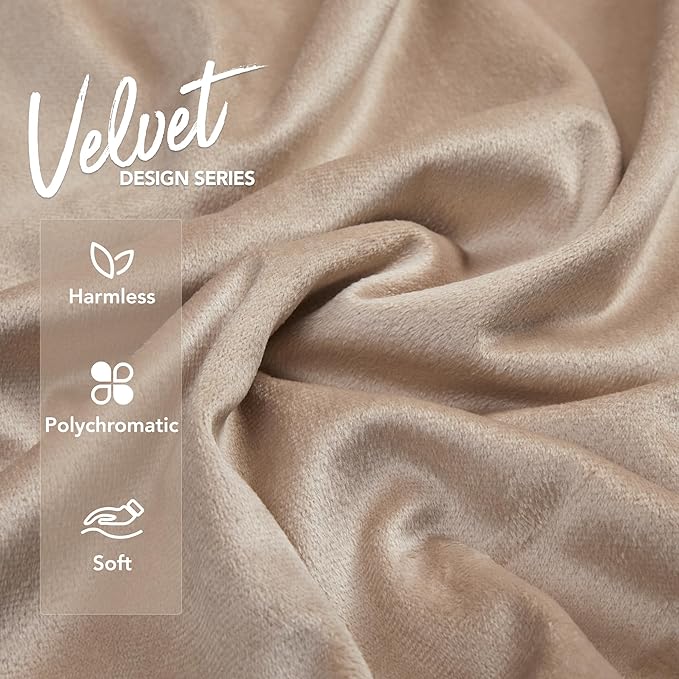 KNOTTING HOME  Velvet Decorative Throw Pillow Covers Soft Solid Square Cushion Cover Pillow Decor