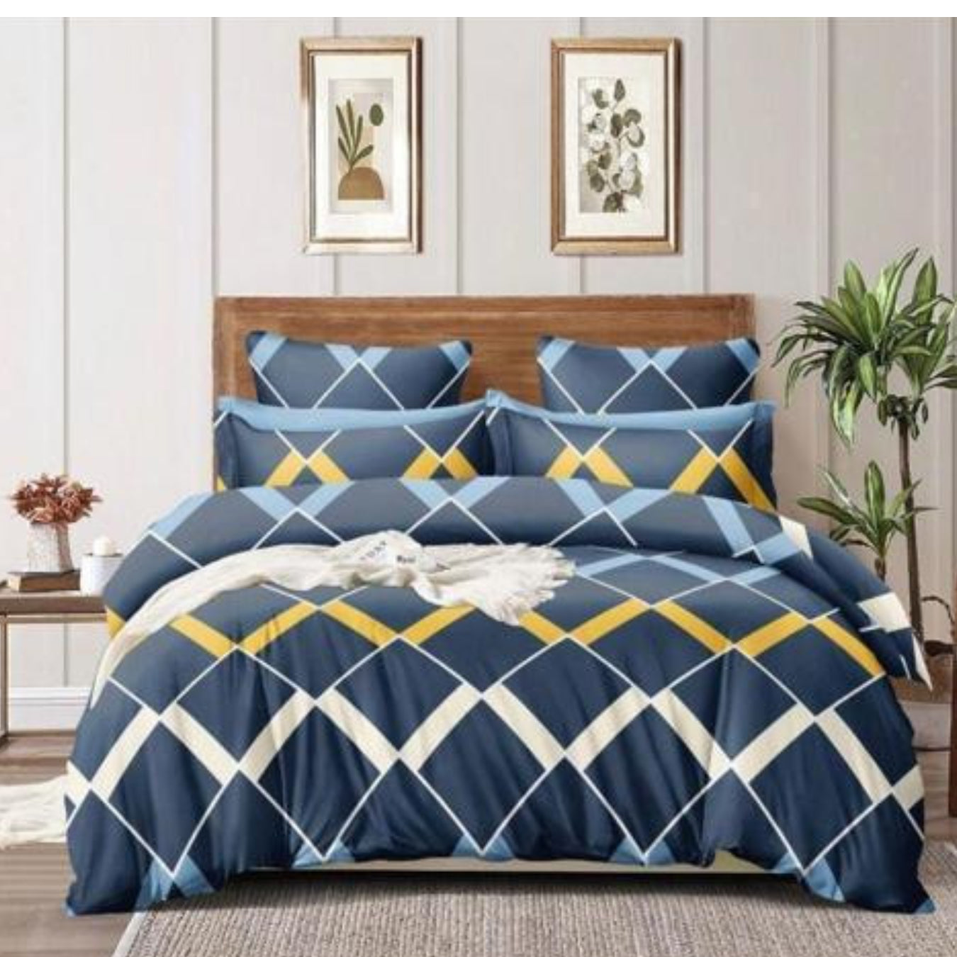KNOTTING HOME Super Soft Microfiber 120 GSM Bedsheet with Pillow Cover | Printed Bed Sheet Set for Double Bed | Super Soft, Durable Chadar for Bedroom