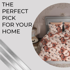 KNOTTING HOME Super Soft Microfiber 120 GSM  Bedsheet with Pillow Cover | Printed Bed Sheet Set for Double Bed | Super Soft, Durable Chadar for Bedroom