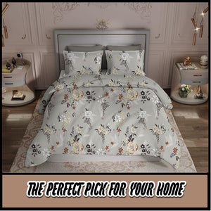 KNOTTING HOME Super Soft Microfiber 120 GSM Bedsheet with Pillow Cover | Printed Bed Sheet Set for Double Bed | Super Soft, Durable Chadar for Bedroom