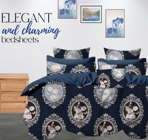 KNOTTING HOME Super Soft Microfiber 120 GSM Bedsheet with Pillow Cover | Printed Bed Sheet Set for Double Bed | Super Soft, Durable Chadar for Bedroom