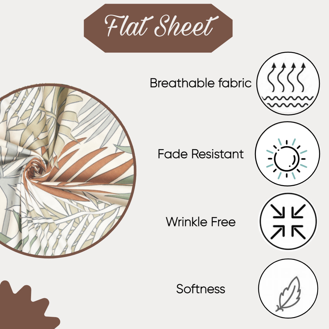 KNOTTING HOME Super Soft Microfiber 120 GSM Bedsheet with Pillow Cover | Printed Bed Sheet Set for Double Bed | Super Soft, Durable Chadar for Bedroom