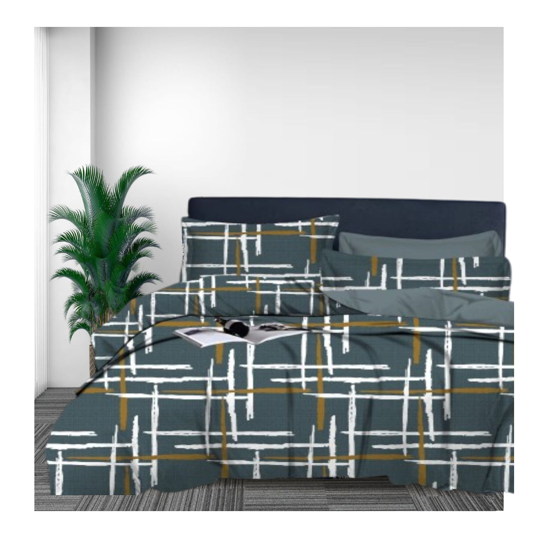 KNOTTING HOME Super Soft Microfiber 120 GSM Bedsheet with Pillow Cover | Printed Bed Sheet Set for Double Bed | Super Soft, Durable Chadar for Bedroom