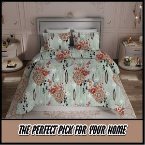 KNOTTING HOME Super Soft Microfiber 120 GSM Bedsheet with Pillow Cover | Printed Bed Sheet Set for Double Bed | Super Soft, Durable Chadar for Bedroom