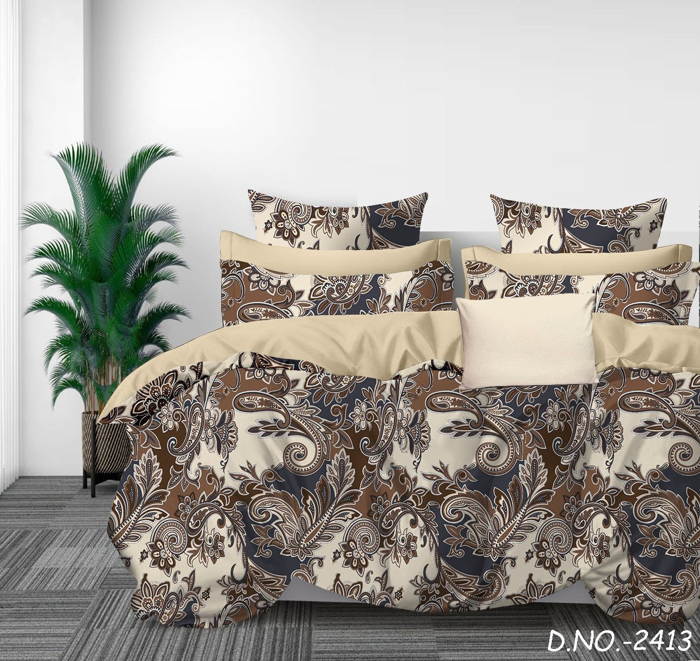 KNOTTING HOME Super Soft Microfiber 120 GSM Bedsheet with Pillow Cover | Printed Bed Sheet Set for Double Bed | Super Soft, Durable Chadar for Bedroom