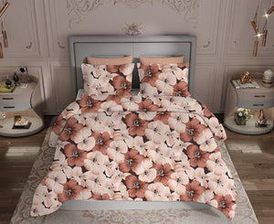 KNOTTING HOME Super Soft Microfiber 120 GSM  Bedsheet with Pillow Cover | Printed Bed Sheet Set for Double Bed | Super Soft, Durable Chadar for Bedroom