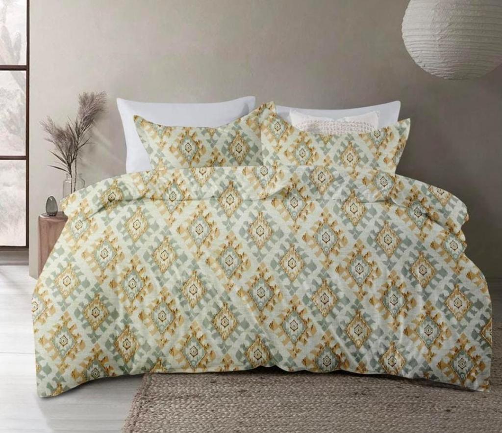 KNOTTING HOME Super Soft Microfiber 120 GSM Bedsheet with Pillow Cover | Printed Bed Sheet Set for Double Bed | Super Soft, Durable Chadar for Bedroom