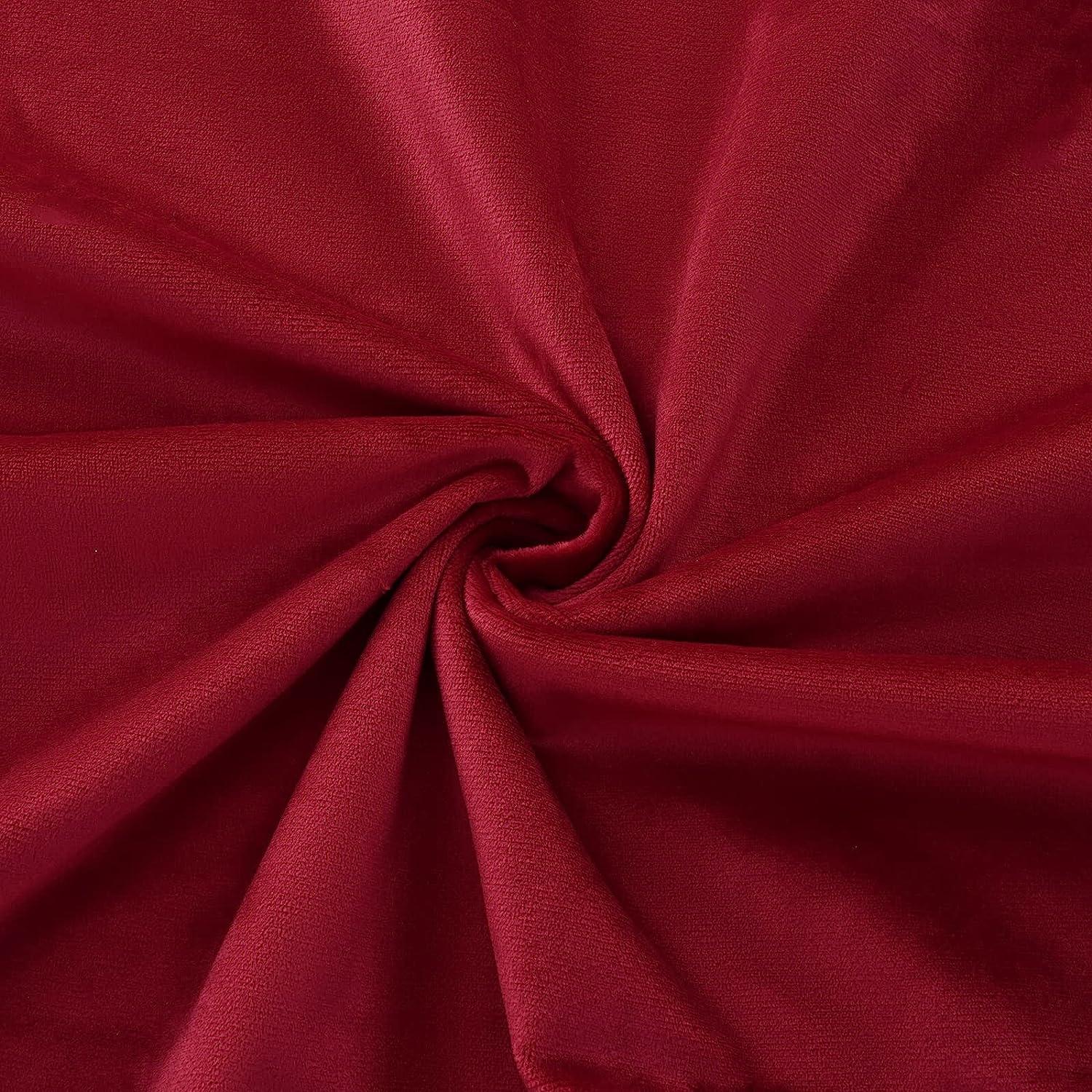 KNOTTING HOME Room Darkening Plain Velvet Eyelet Door Curtains for Living Room ,Bedroom ,Kitchen in Wine Color