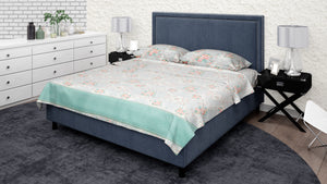 KNOTTING HOME Super Soft Microfiber 120 GSM Bedsheet with Pillow Cover | Printed Bed Sheet Set for Double Bed | Super Soft, Durable Chadar for Bedroom