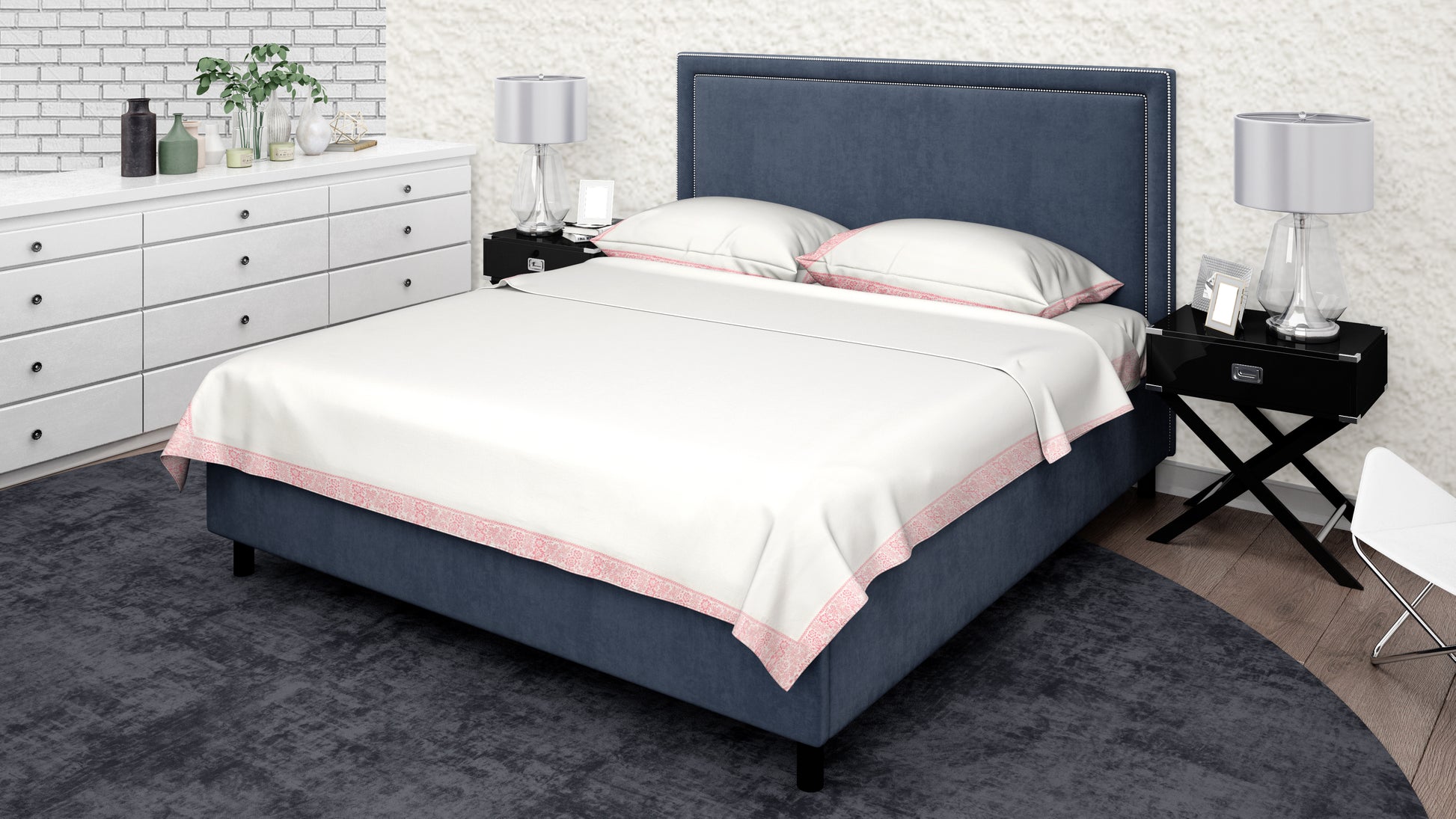 KNOTTING HOME Super Soft Microfiber 120 GSM Bedsheet with Pillow Cover | Printed Bed Sheet Set for Double Bed | Super Soft, Durable Chadar for Bedroom