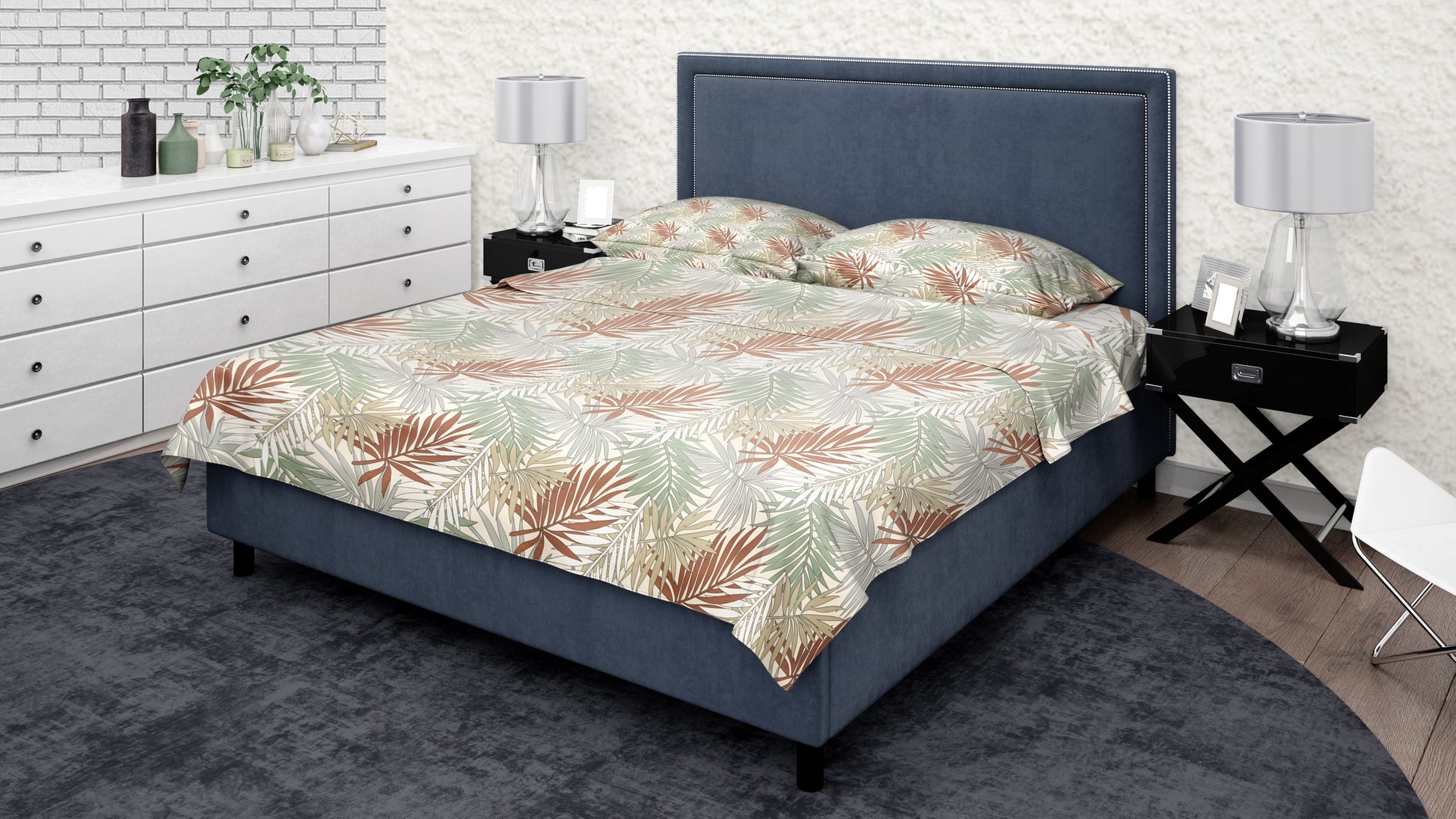 KNOTTING HOME Super Soft Microfiber 120 GSM Bedsheet with Pillow Cover | Printed Bed Sheet Set for Double Bed | Super Soft, Durable Chadar for Bedroom