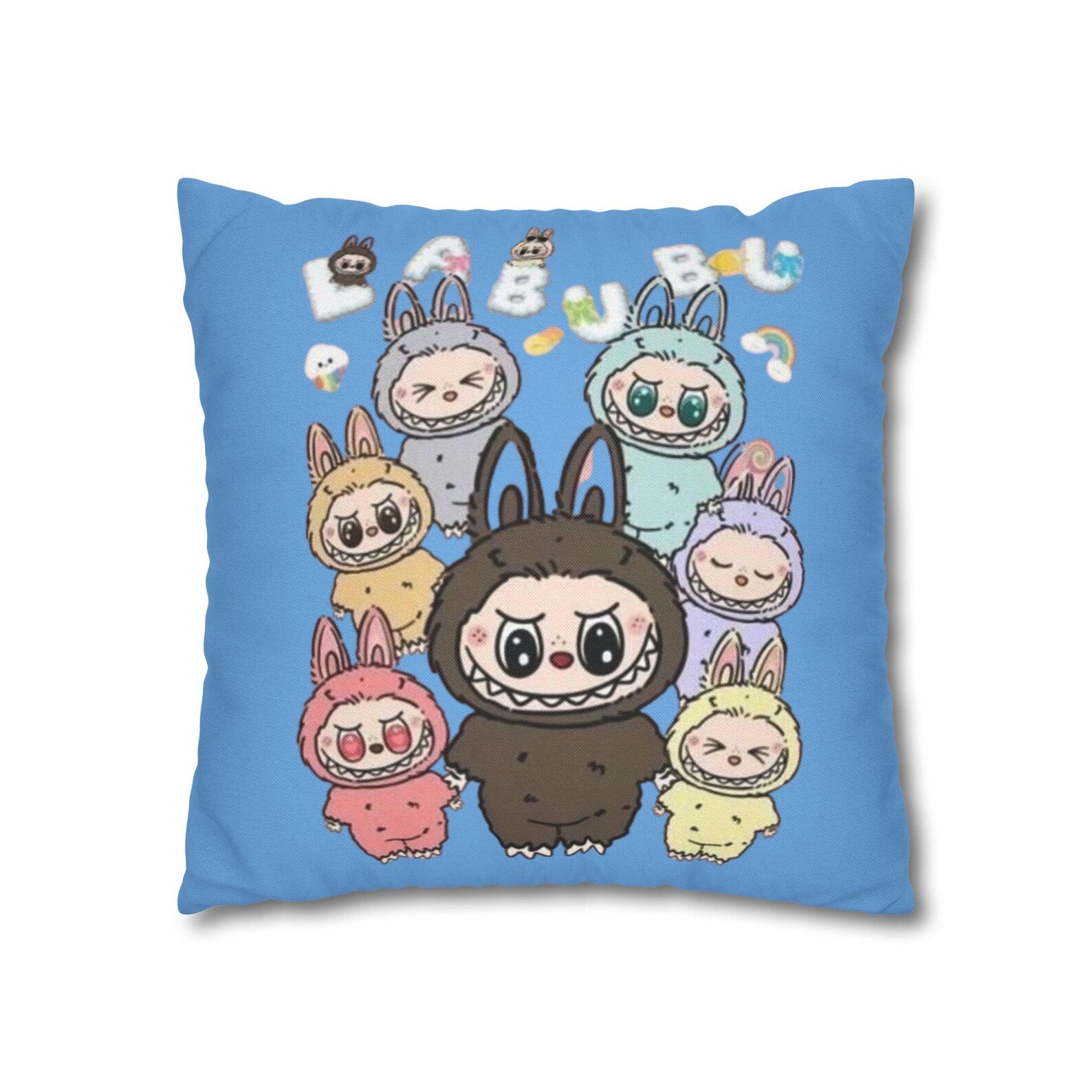 LABUBU Throw Pillow – Plush Cartoon Cushion, Playful Home Decor